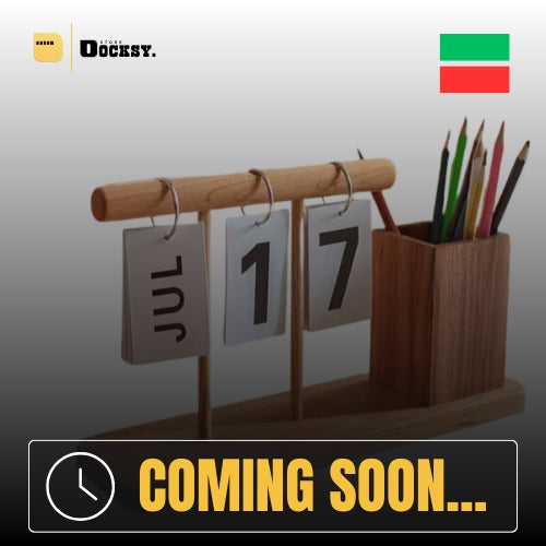 Docksy DayBlock—Perpetual Calendar & Pen Organizer