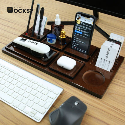 Premium 6-Piece Utility Desk Organizer Dock Set