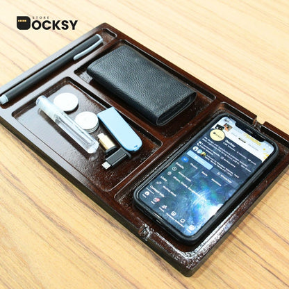 Minimalist Office Table Charging Station