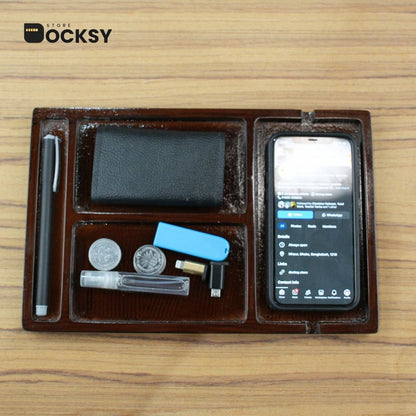 Minimalist Office Table Charging Station