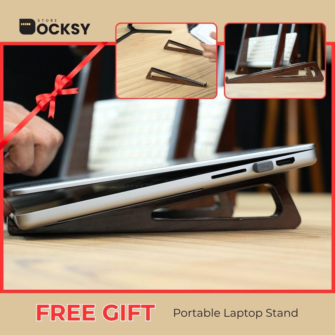 2-in-1 Multi-Functional Laptop Stand & Vertical Docking System