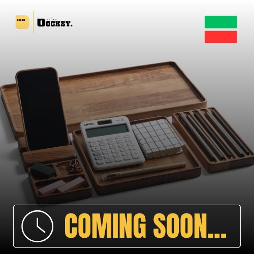 Docksy ModuTray—5-Piece Modular Desk Organizer Set