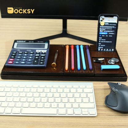Premium 5-Piece Modular Desk Organizer Tray Set